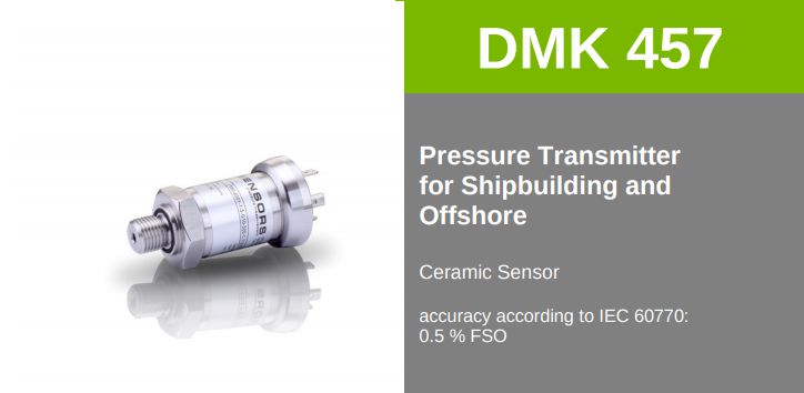 Sensor pressure measurement DMK457 SensorsOne | SensorsONE Việt Nam