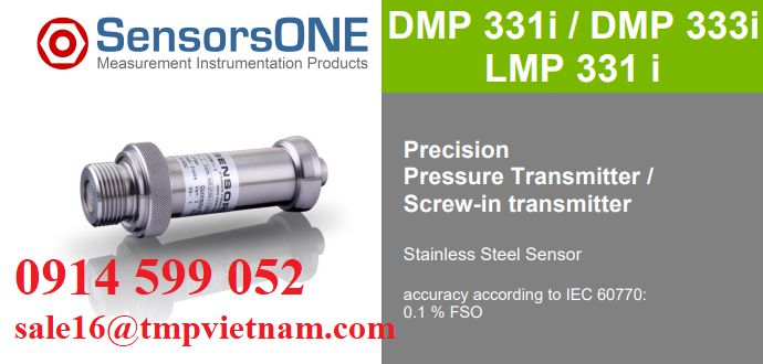 Pressure Transmitter DMP331i SensorsONE Việt Nam