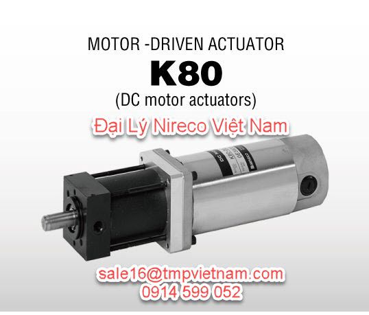Motor-Driven Actuator K80 Nireco | Động cơ K80 Nireco Việt Nam