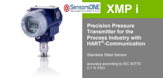 Precision Pressure Transmitter XMPi SensorsONE | SensorsOne Việt Nam