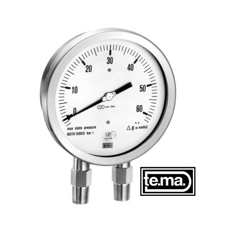 Đồng hồ đo chênh áp Tema series MDC1200 | DIFFERENTIAL PRESSURE GAUGE CAPSULE TYPE series MDC1200